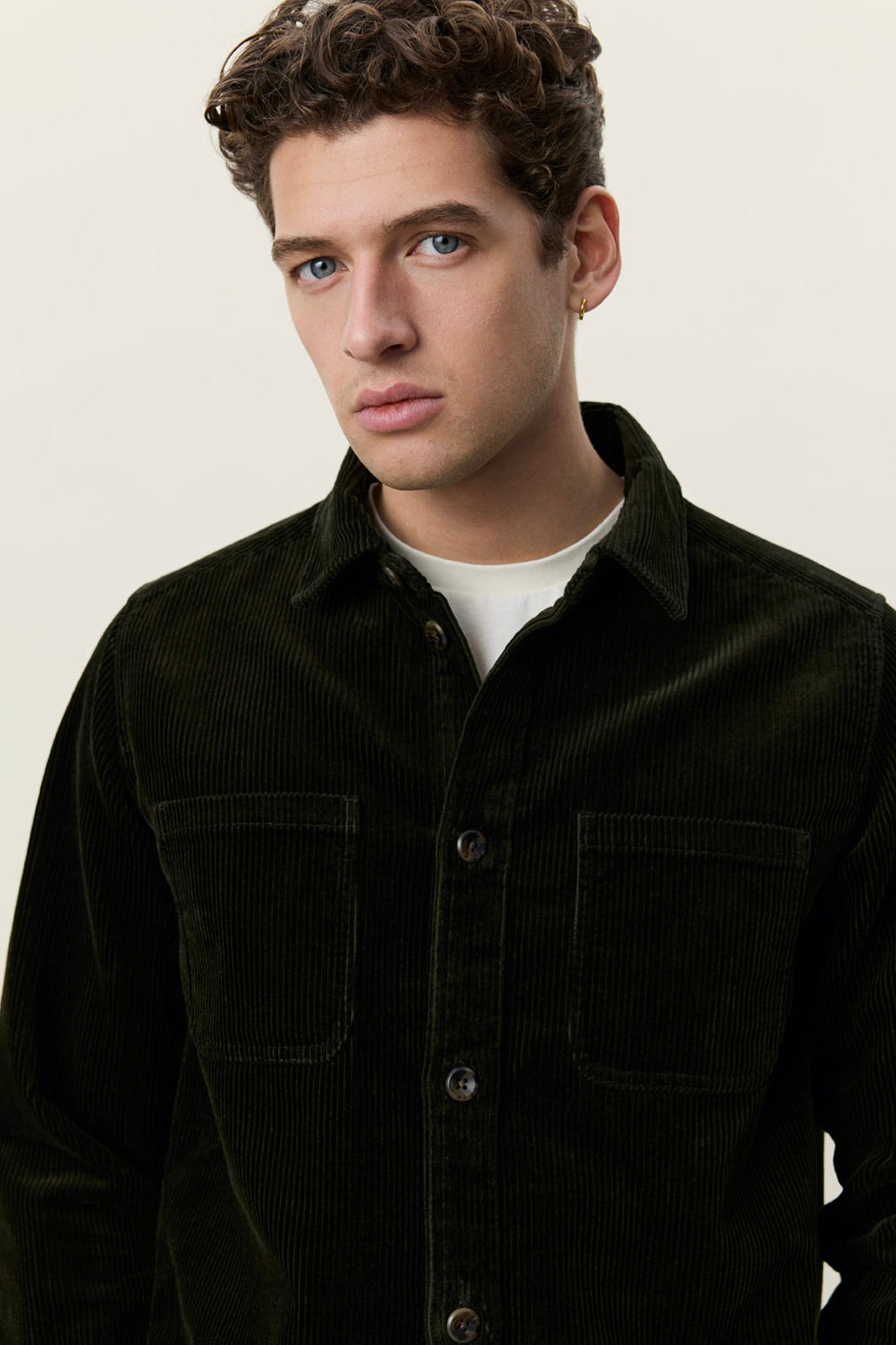 Corduroy Overshirt Rosin Green