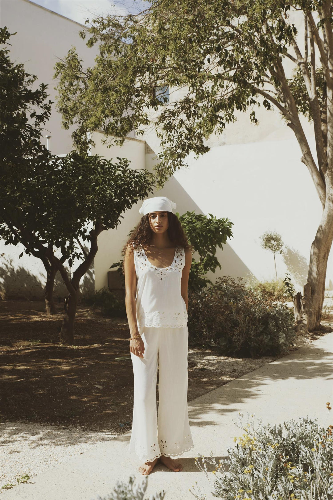 Evie Top White