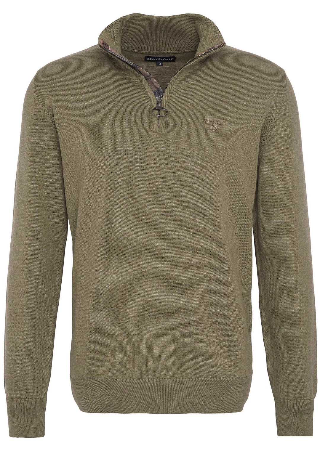 Cotton Half-Zip Vintage Khaki