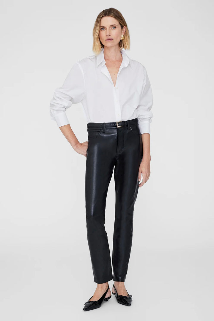 Bruno Pant Black Recycled Leather