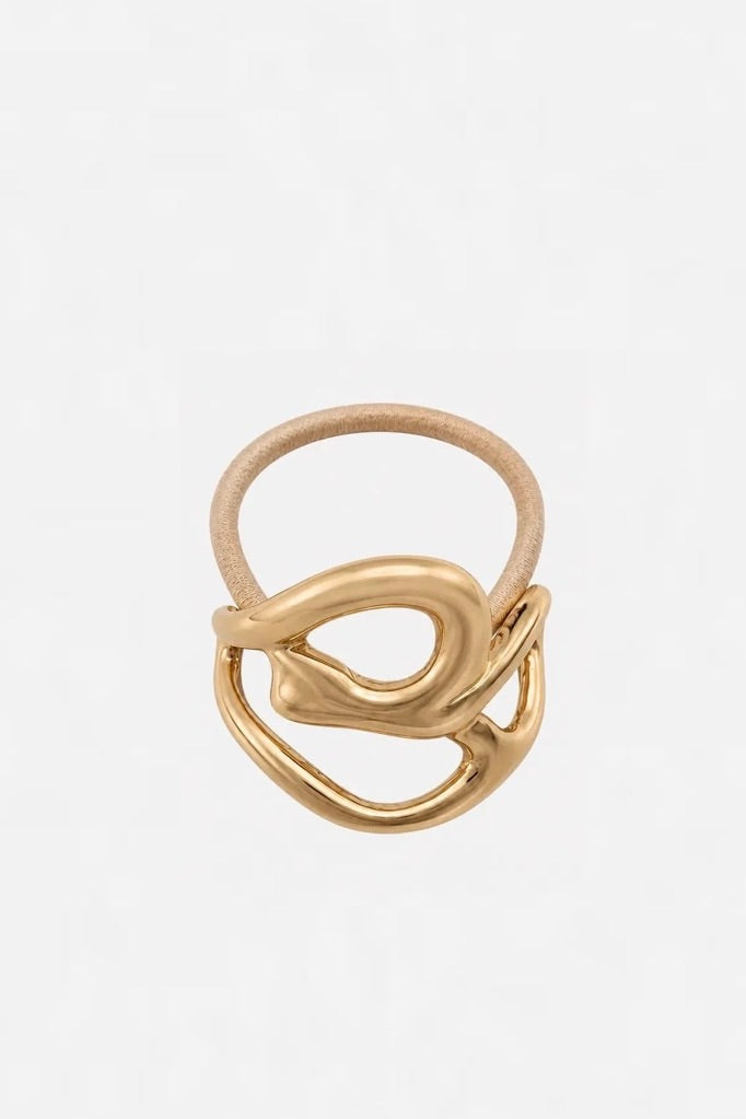 Flow Hair Tie Beige