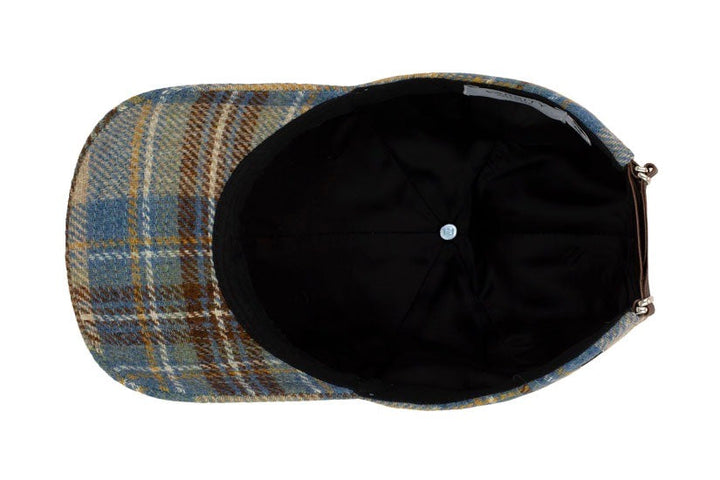 Wool Cap Blue Tartan