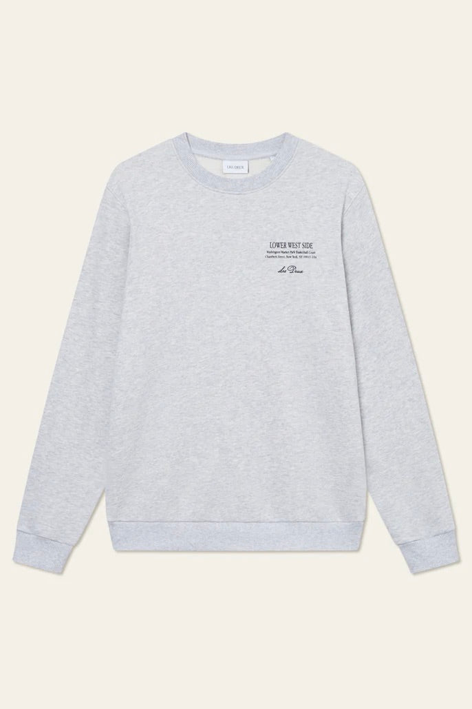 LES DEUX West Side Sweatshirt Snow Melange - Dale
