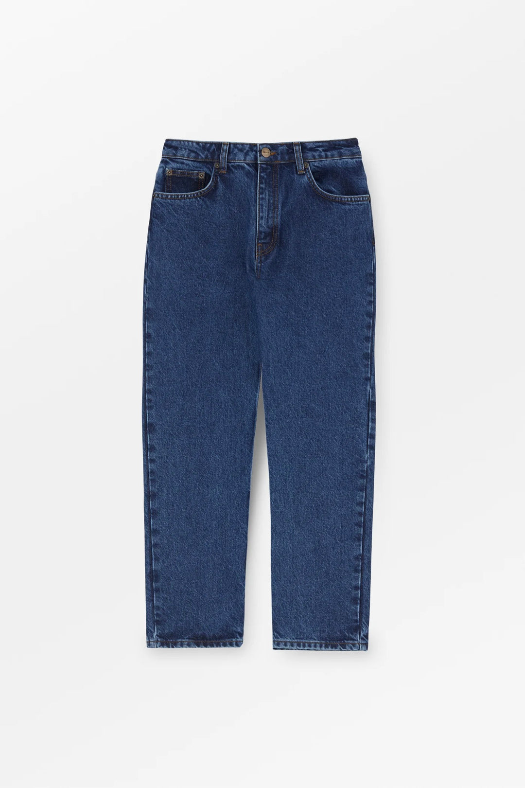 Allison Cropped Jeans Mid Blue