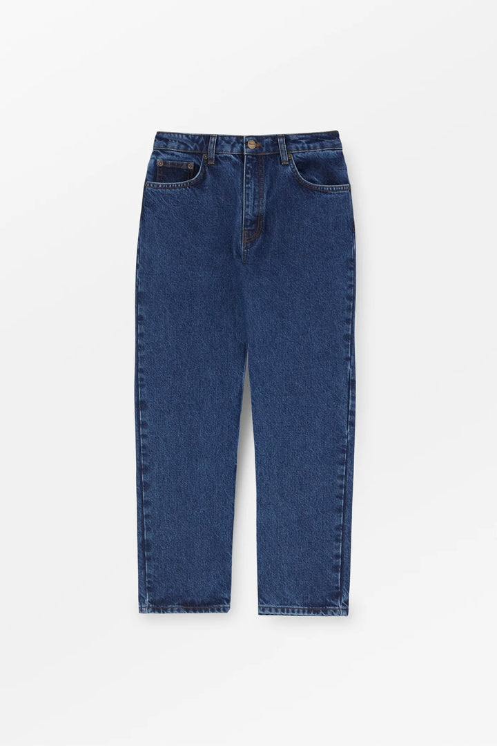 Allison Cropped Jeans Mid Blue