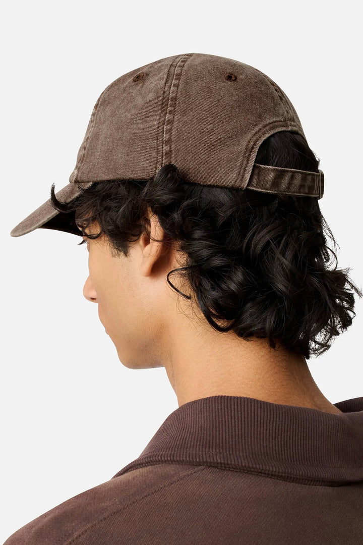 Floral Washed Cap Brown