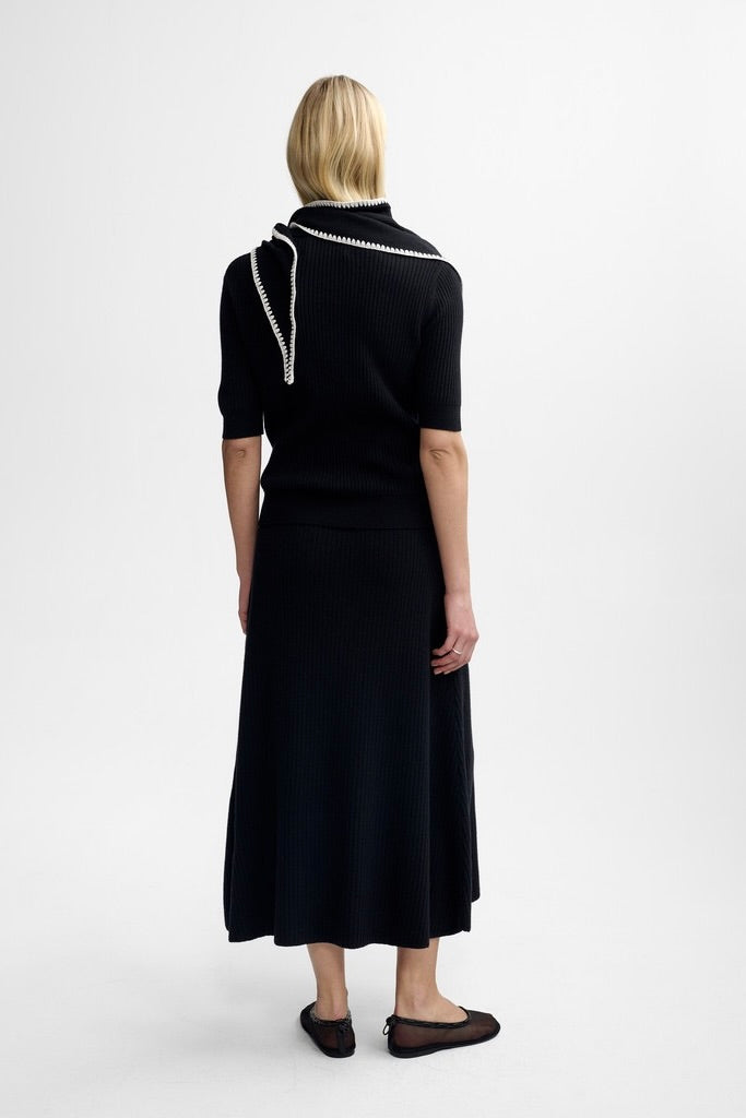 Winnie Merino Skirt Black