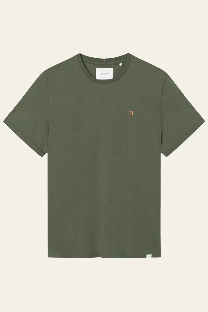 LES DEUX - NØRREGAARD T-SHIRT OLIVE - Dale