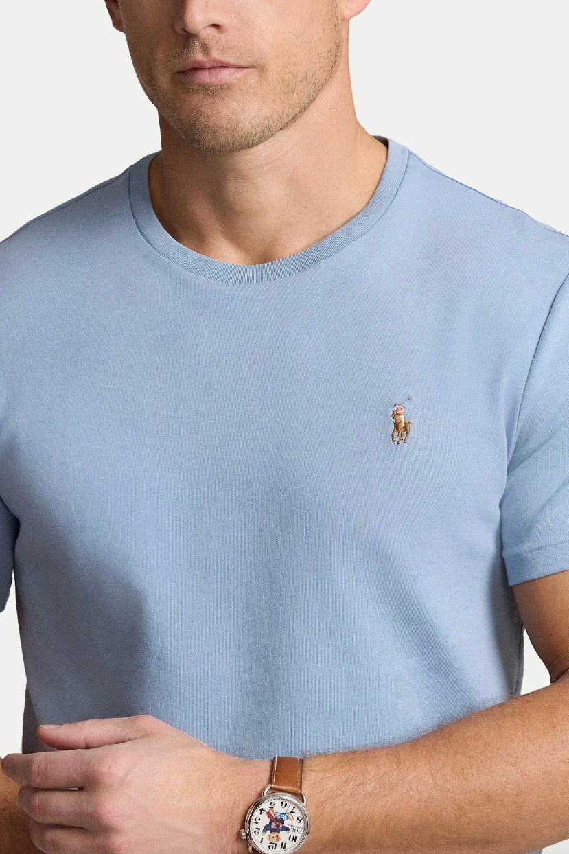 Classic Slim Fit Soft Cotton T-shirt Vessel Blue