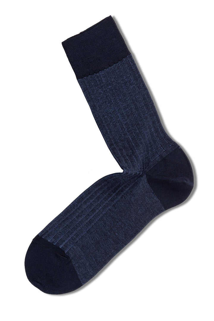 Eton Merc.Cotton Rib Bi-Colour DK Blue/Blue 41-45