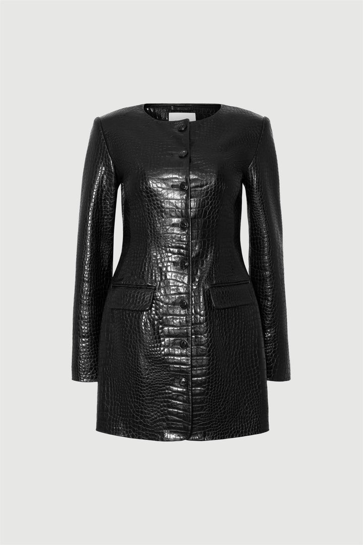 Blair Blazer Black Croco