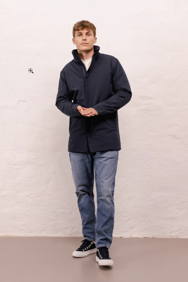 Town Coat Mid Blue