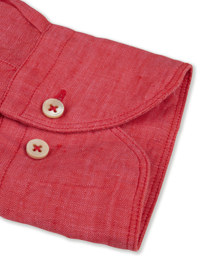 Fitted Body Linen Red