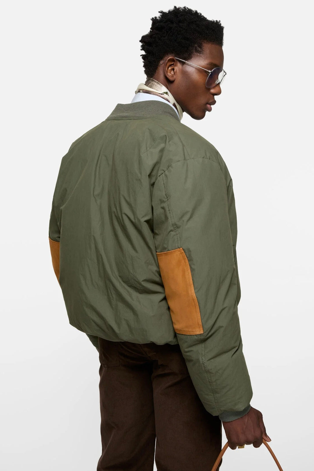 Down Bomber Jacket Cedar Green