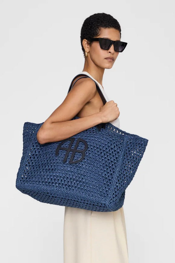 Large Rio Tote Marine Blue