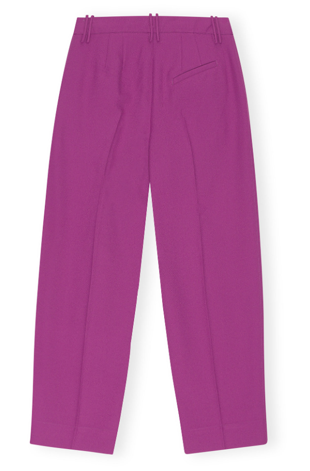 GANNI - Summer Suiting Relaxed Pleated Pants - Dale