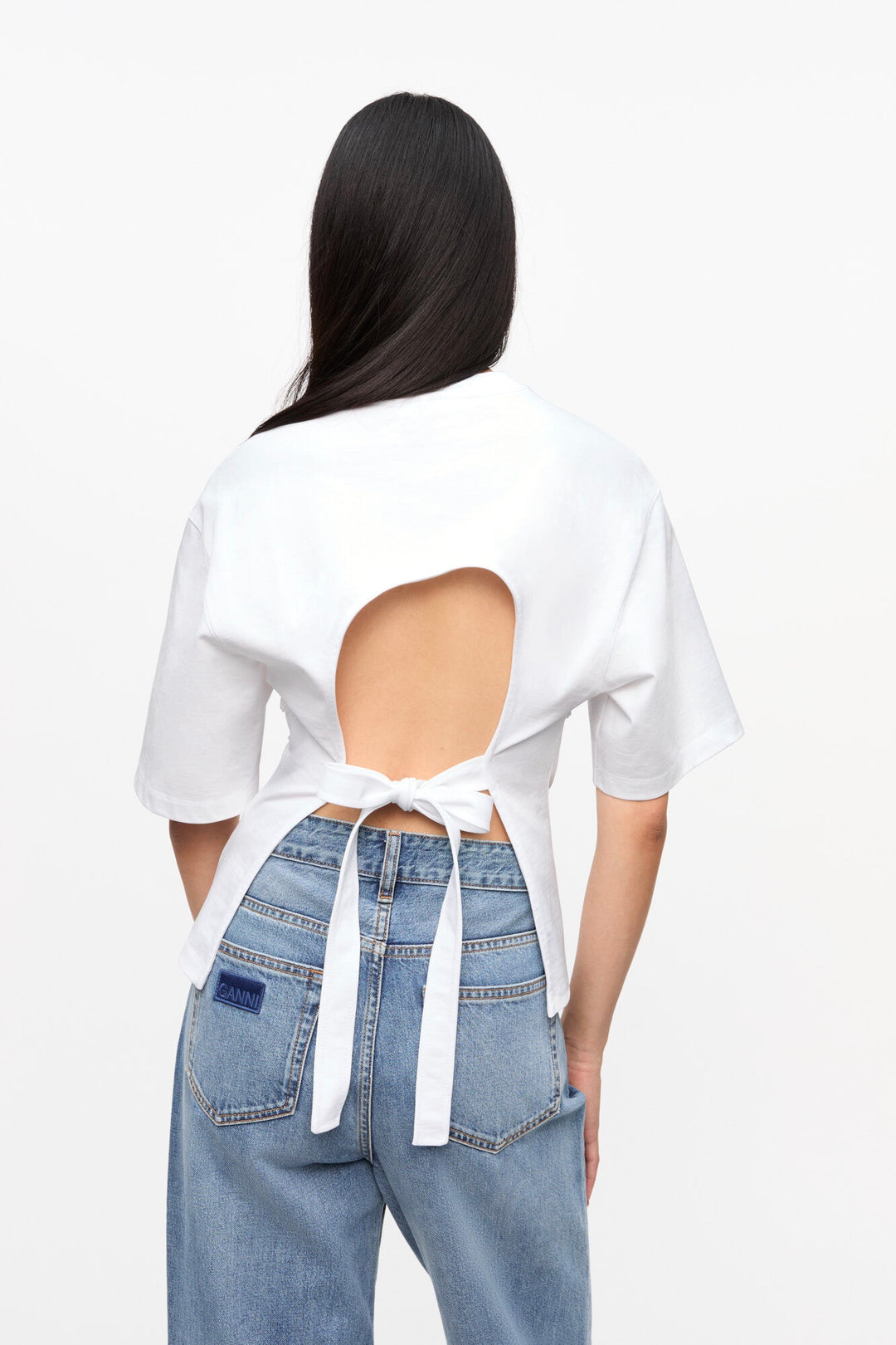 Heavy Cotton Tie Back Waisted T-shirt