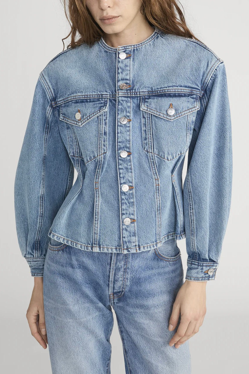 FRAME The Nipped Collarless Jacket Umbria - Dale