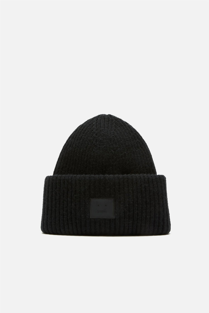 Large Face Logo Yak Beanie Black