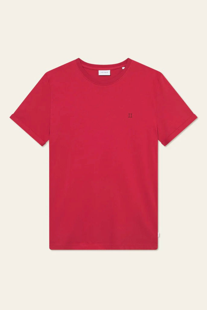 LES DEUX Norregaard Contrast T-Shirt Scarlet Sage - Dale