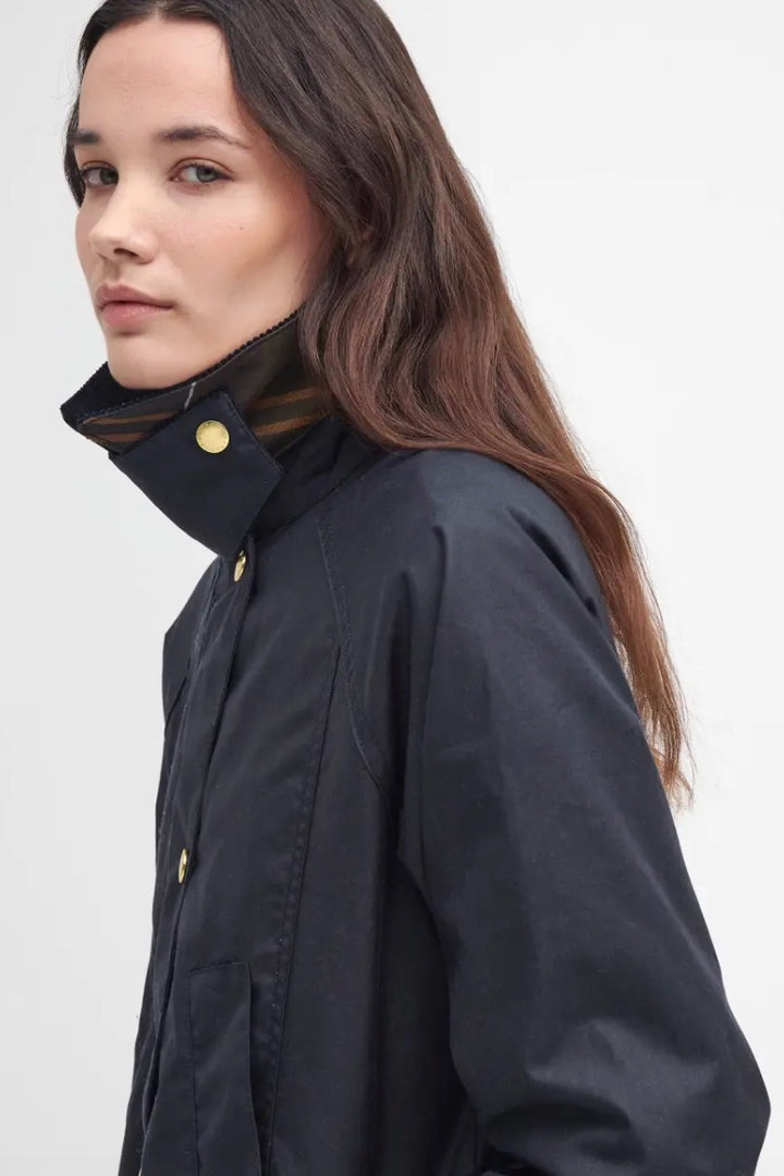 Barbour Modern Beadnell Wax Jacket Navy/Classic