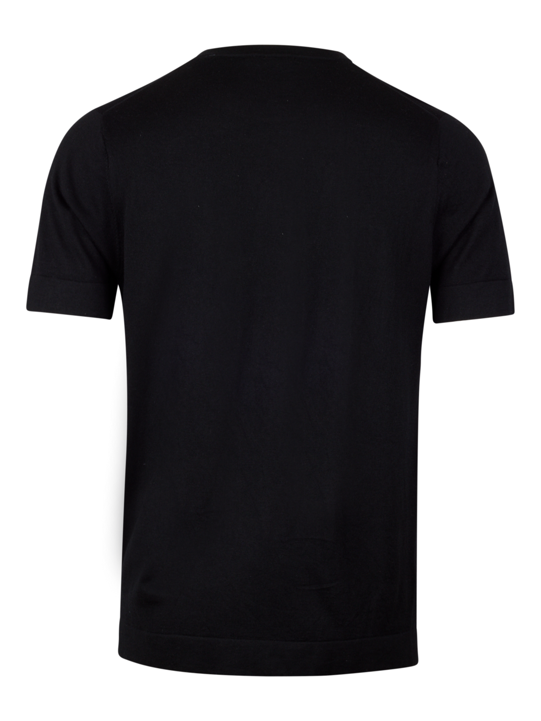 Silk Cashmere Knitted Tee Black