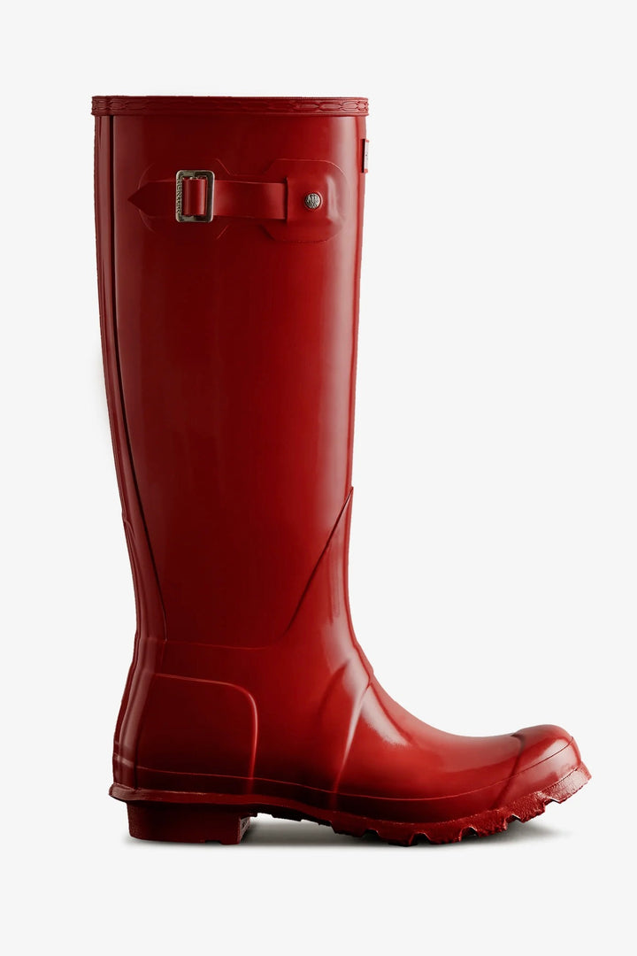 Original Tall Gloss Wellington Boot Military Red