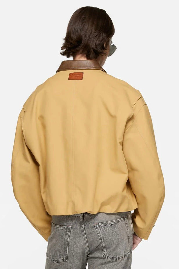 Twill Bomber Jacket Sand Beige