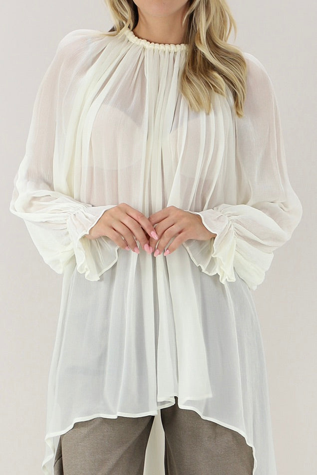Chiffon Blouse Crema