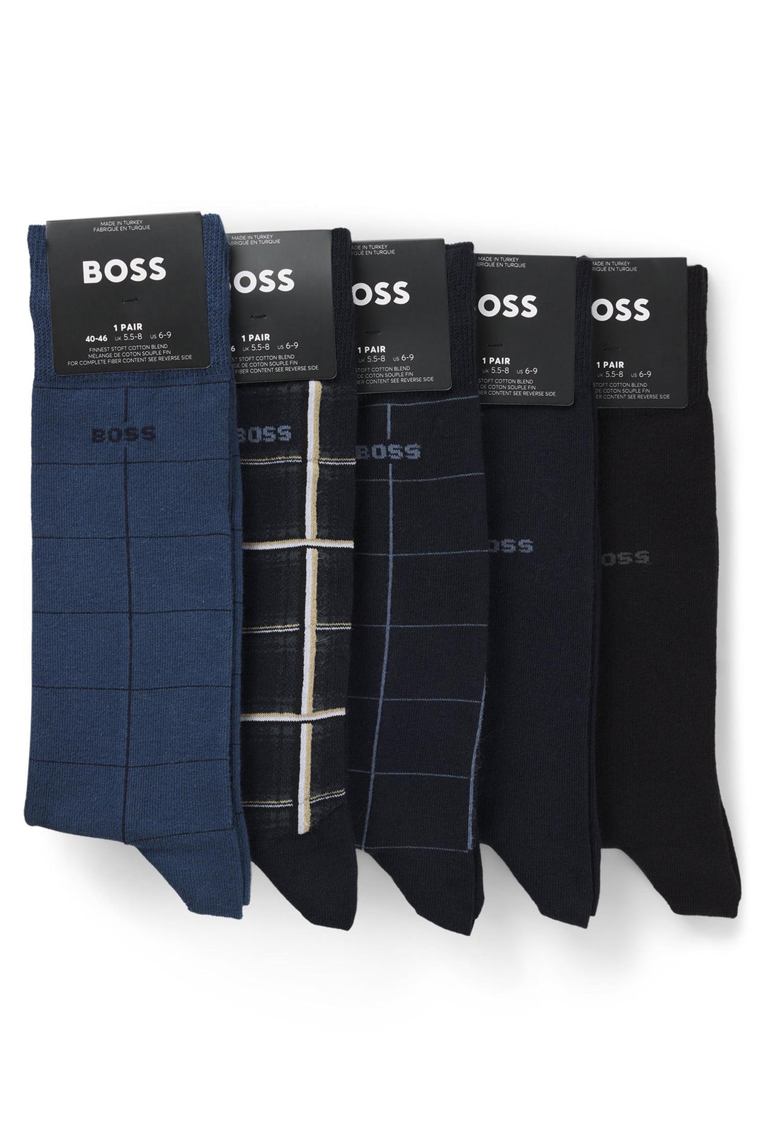 5 pair Sock Giftset Check Open Miscellaneous