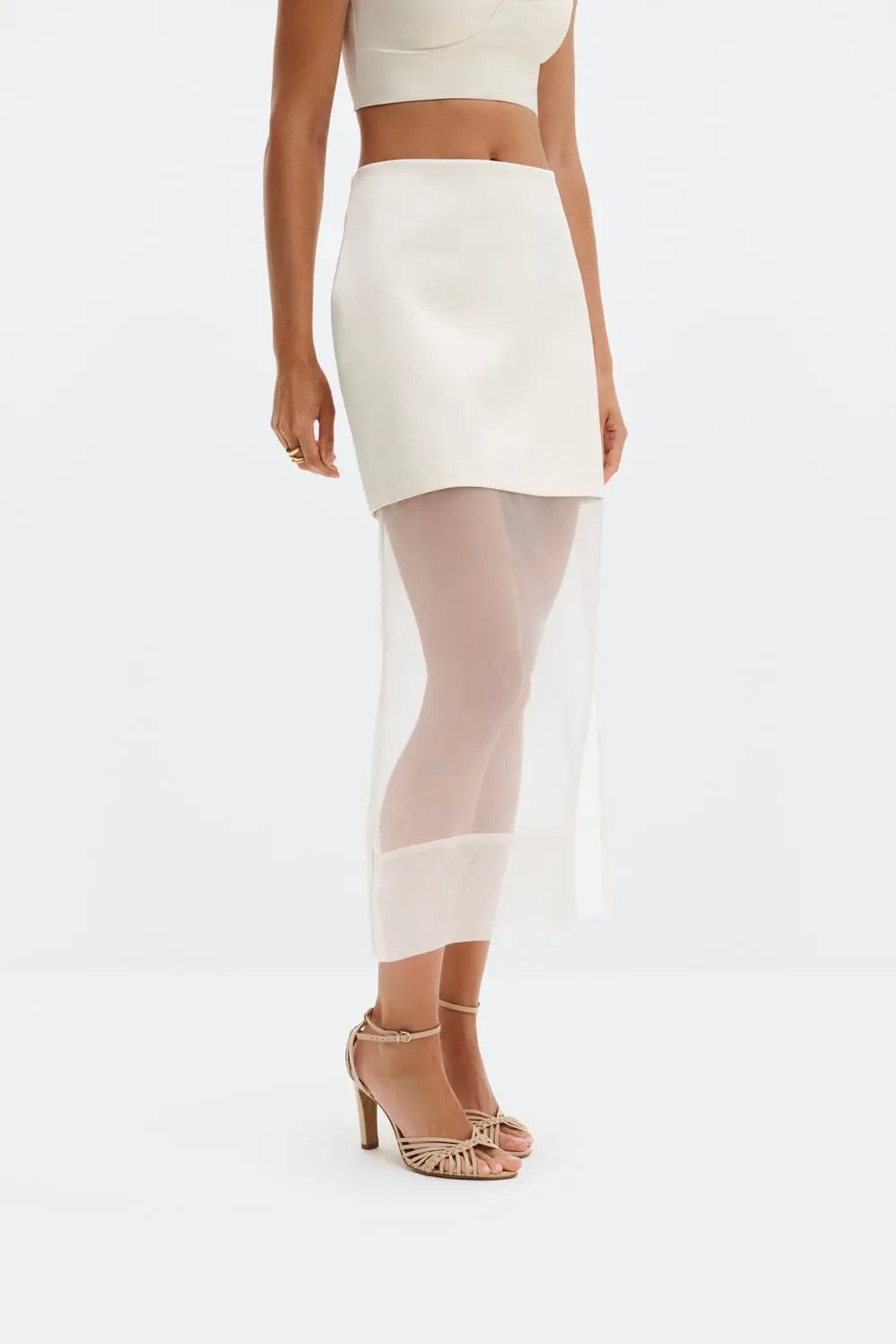 MALINA Lucine Midi Skirt Vanilla - Dale