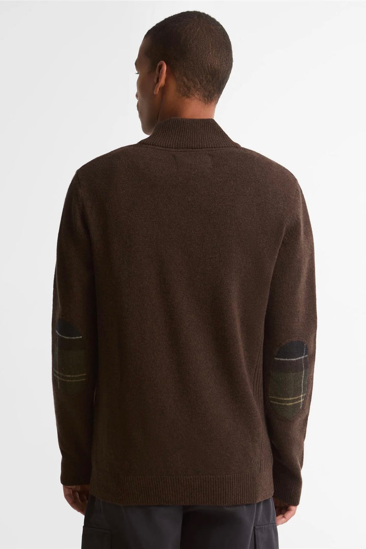 Barbour Holden Half Zip Dark Oak