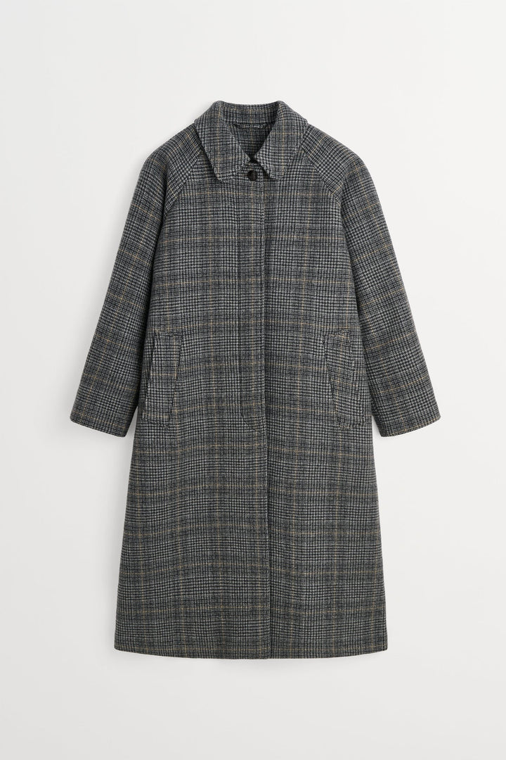 Mary Coat Grey Check