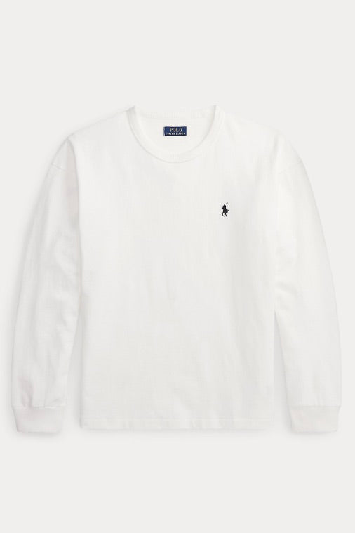 Relaxed Fit Jersey Long-Sleeve T-Shirt White
