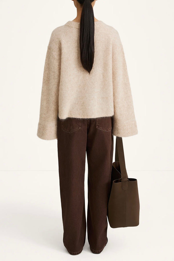 Niclas Short Sweater Oyster