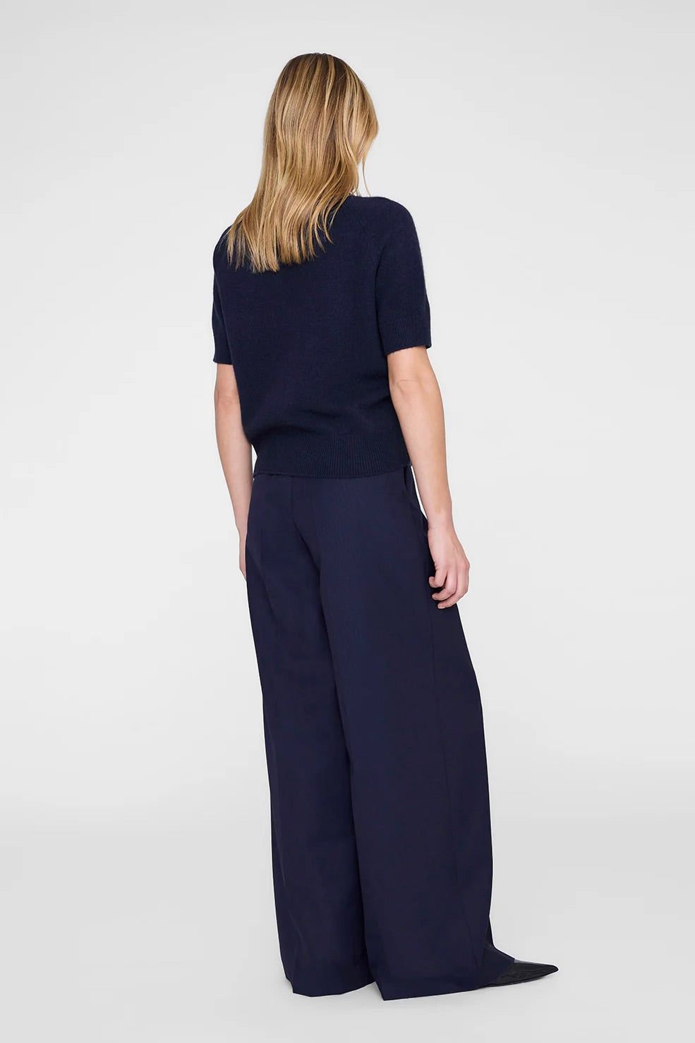 ANINE BING Jackson Turtleneck Sweater Midnight Blue - Dale