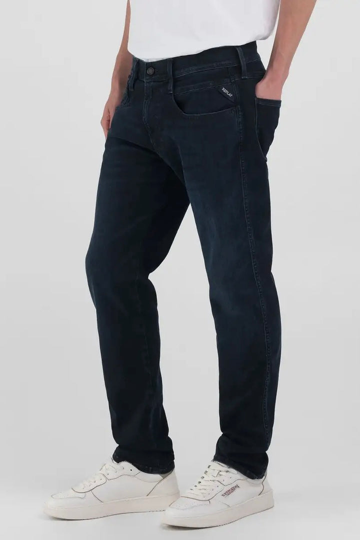 REPLAY Anbass Slim-Fit Jeans Dark Blue - Dale
