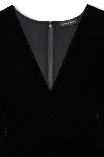 ANINE BING Zadig Top Black Velvet - Dale