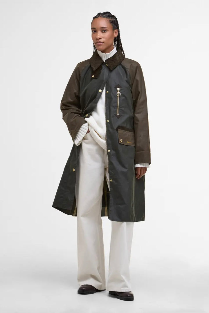 Barbour Evette Wax Jacket Ancient Olive