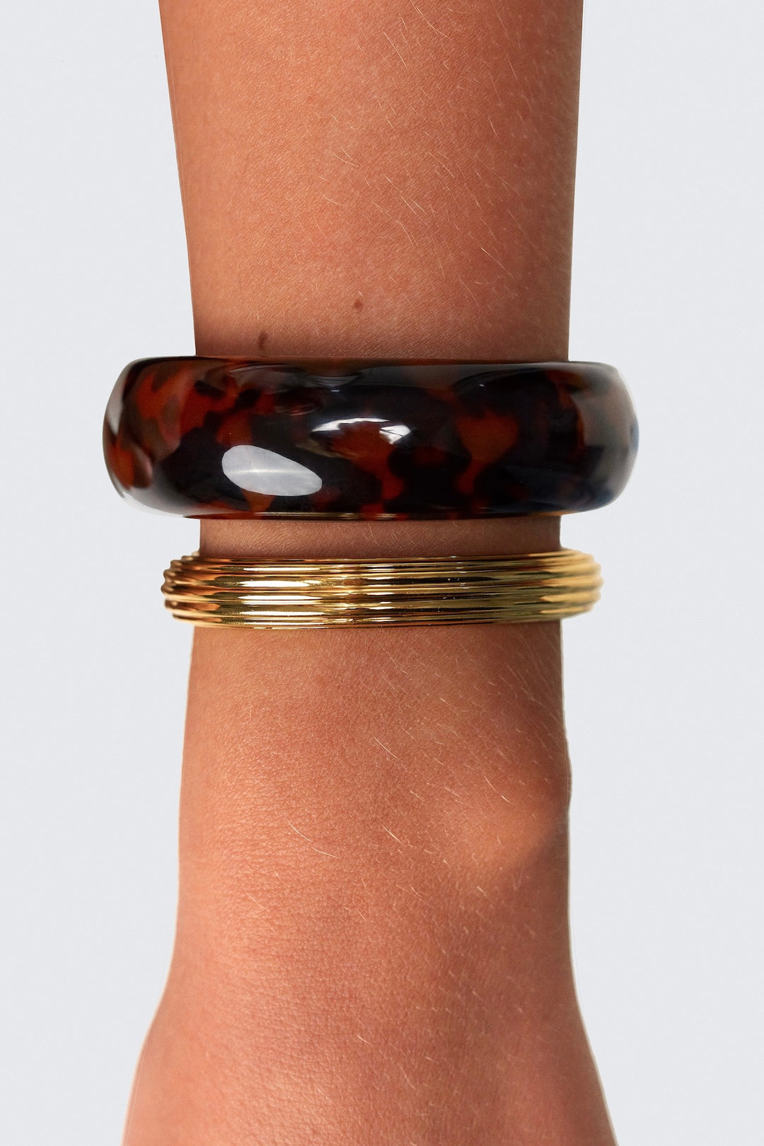 Bold Beautiful Bangle Golden Tortoise