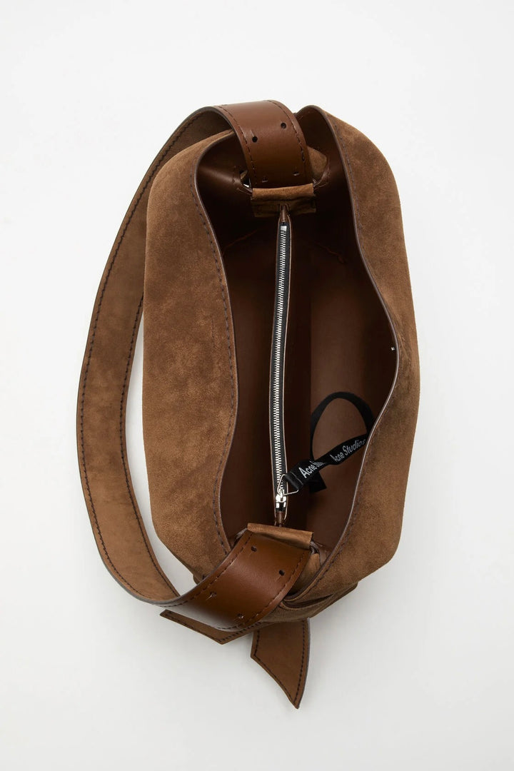 Musubi Suede Midi Bag Cognac Brown