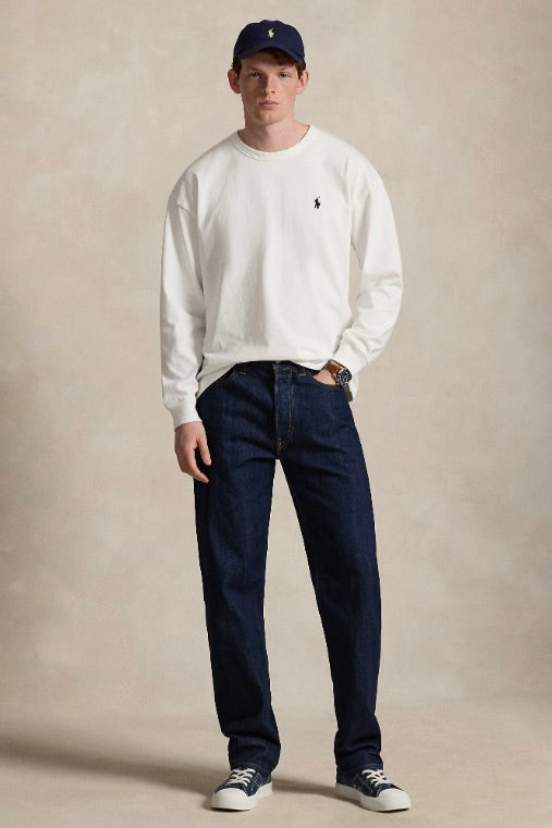 Relaxed Fit Jersey Long-Sleeve T-Shirt White