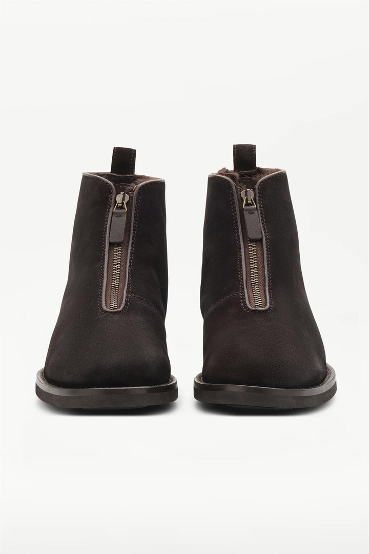 Chelsea Cow Leather Ankle Boots Mocha
