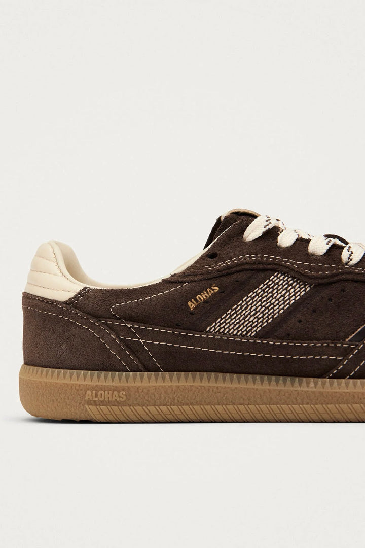 Tb. 490 Rife Chocolate Cream Leather Sneakers