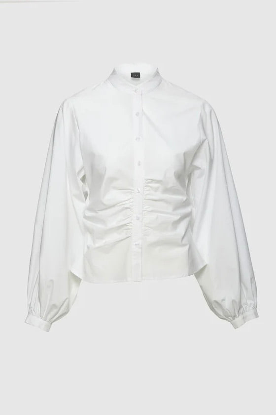 AKS LABEL Velora Poplin Shirt White - Dale
