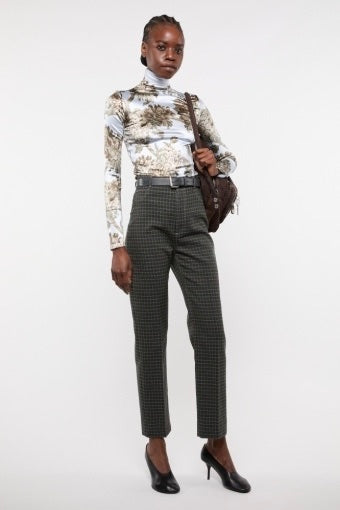 Woven Wool-Blend Trousers Dark Green