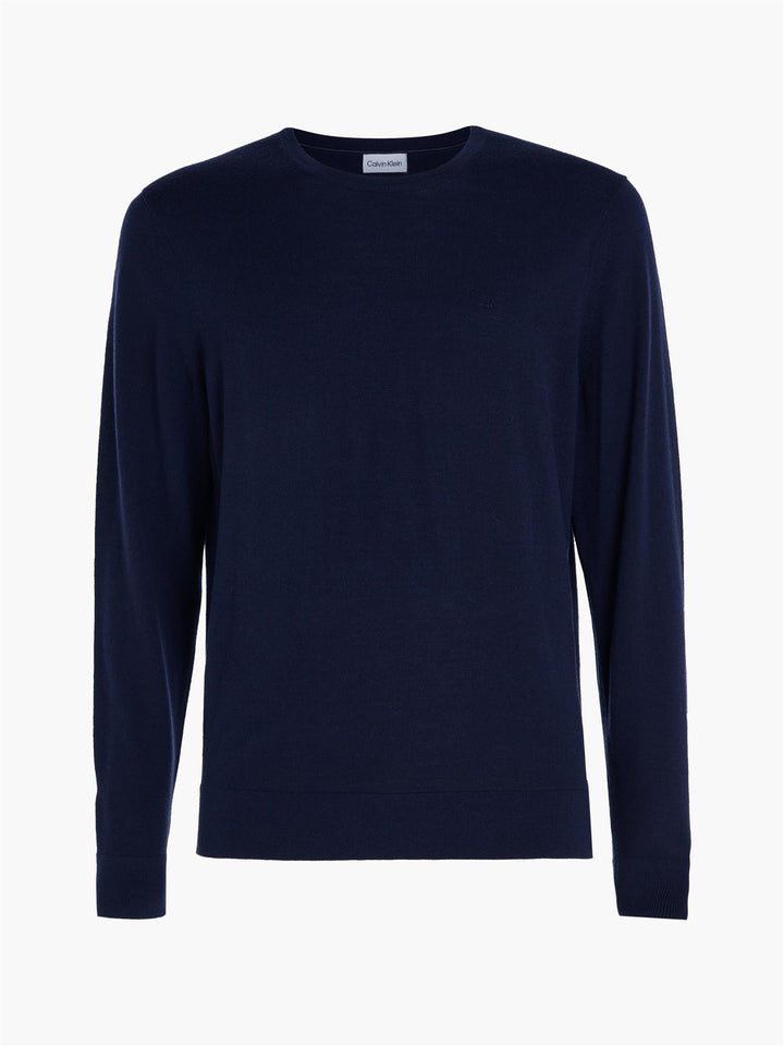 MERINO CREW NECK SWEATER NAVY