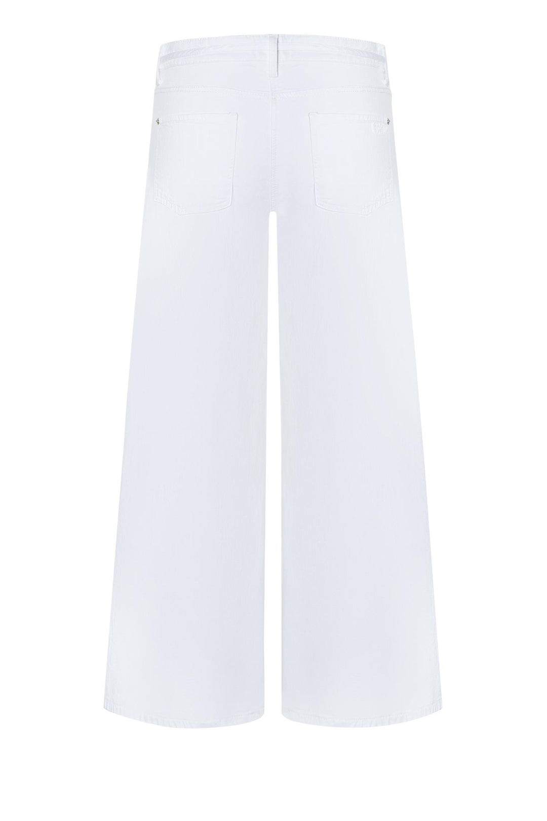 Palazzo Cropped Fresh White