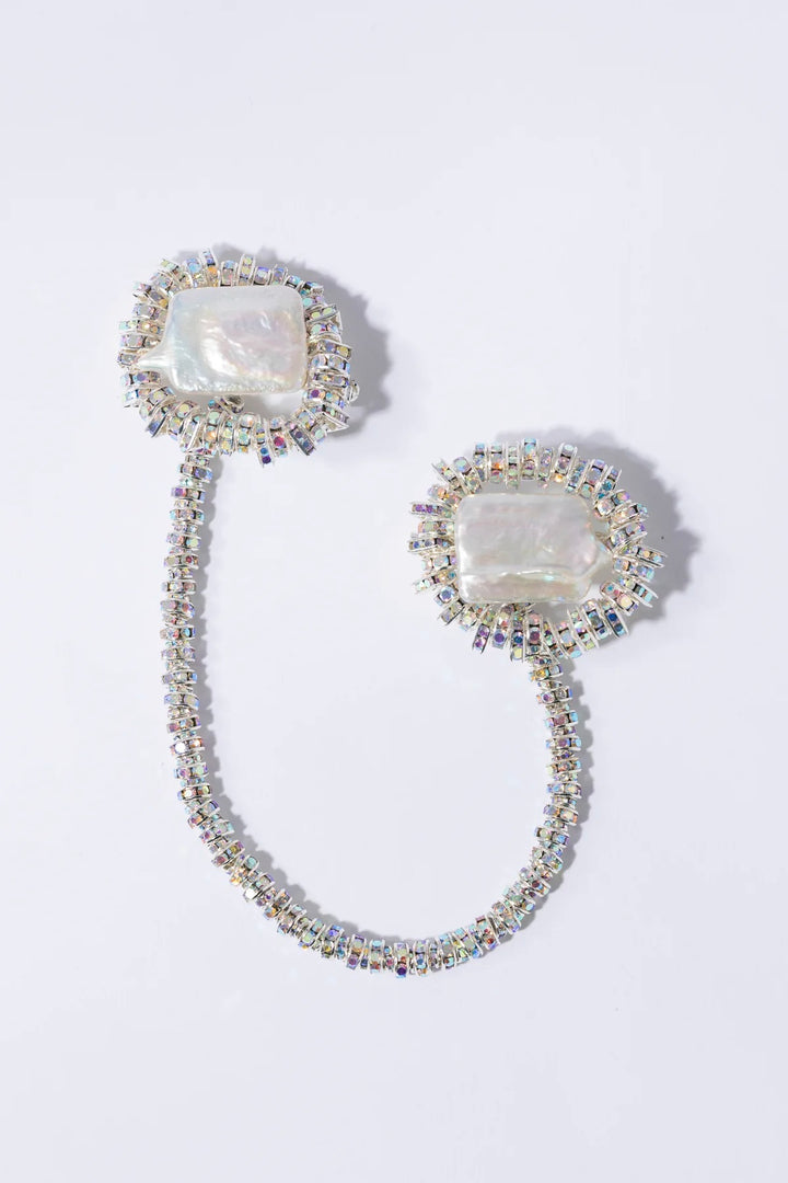 Silencio Chained Brooch Silver