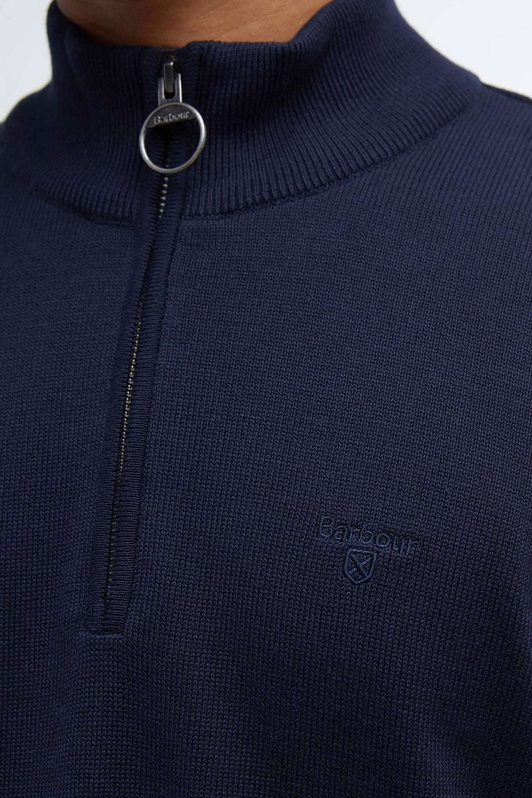Cotton Quarter-Zip Jumper Classic Navy